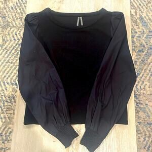 Black long sleeved Anthropologie top
